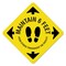 Signmission Maintain 6 Feet Non-Slip Floor Graphic, 16in Vinyl Decal, 3PK, 16 in L, 16 in H, FD-X-16-3PK-9988 FD-X-16-3PK-9988 - alternate 1